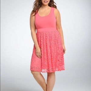 Torrid Lace Knit to Woven Sundress